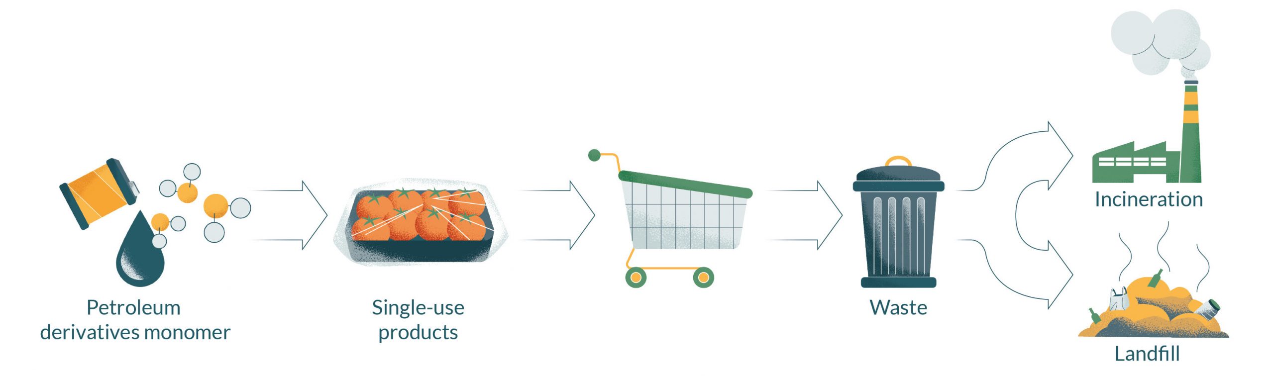 diagram about present plastic life